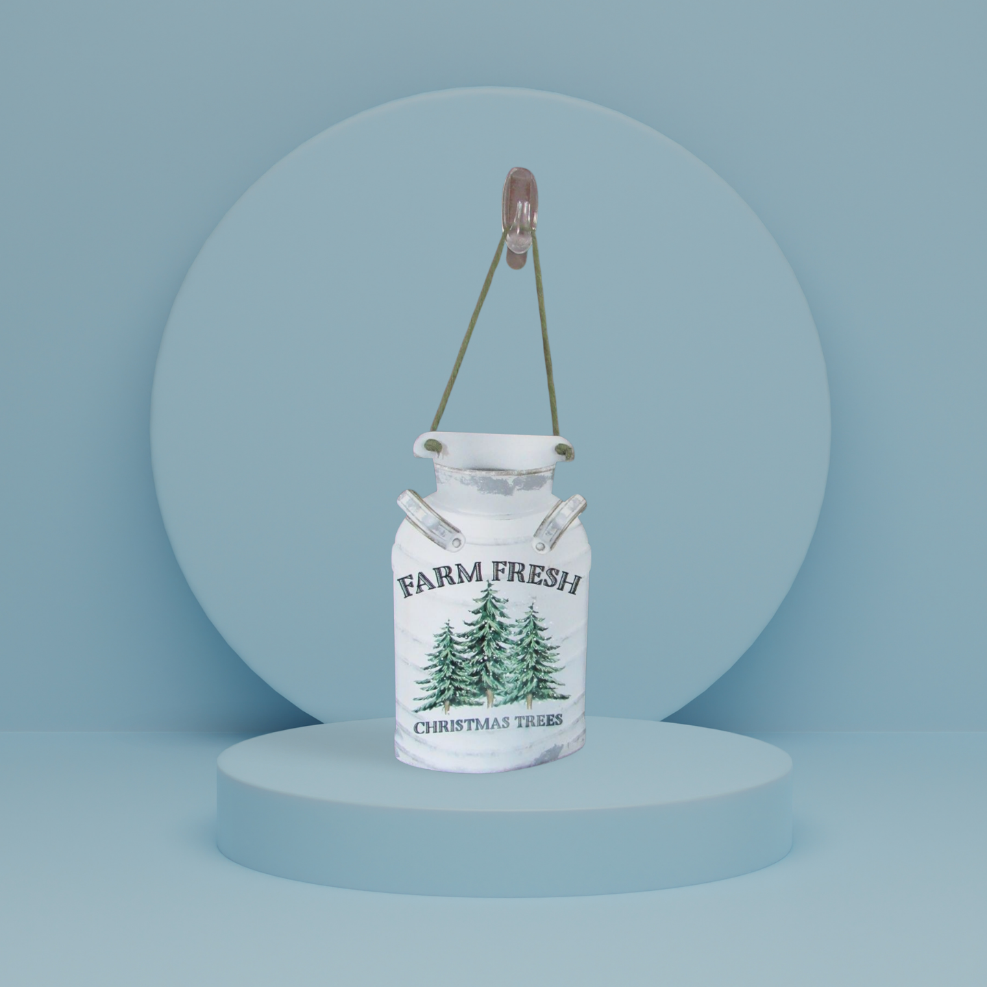 Milk Can Shaped Sublimated Door Hanger