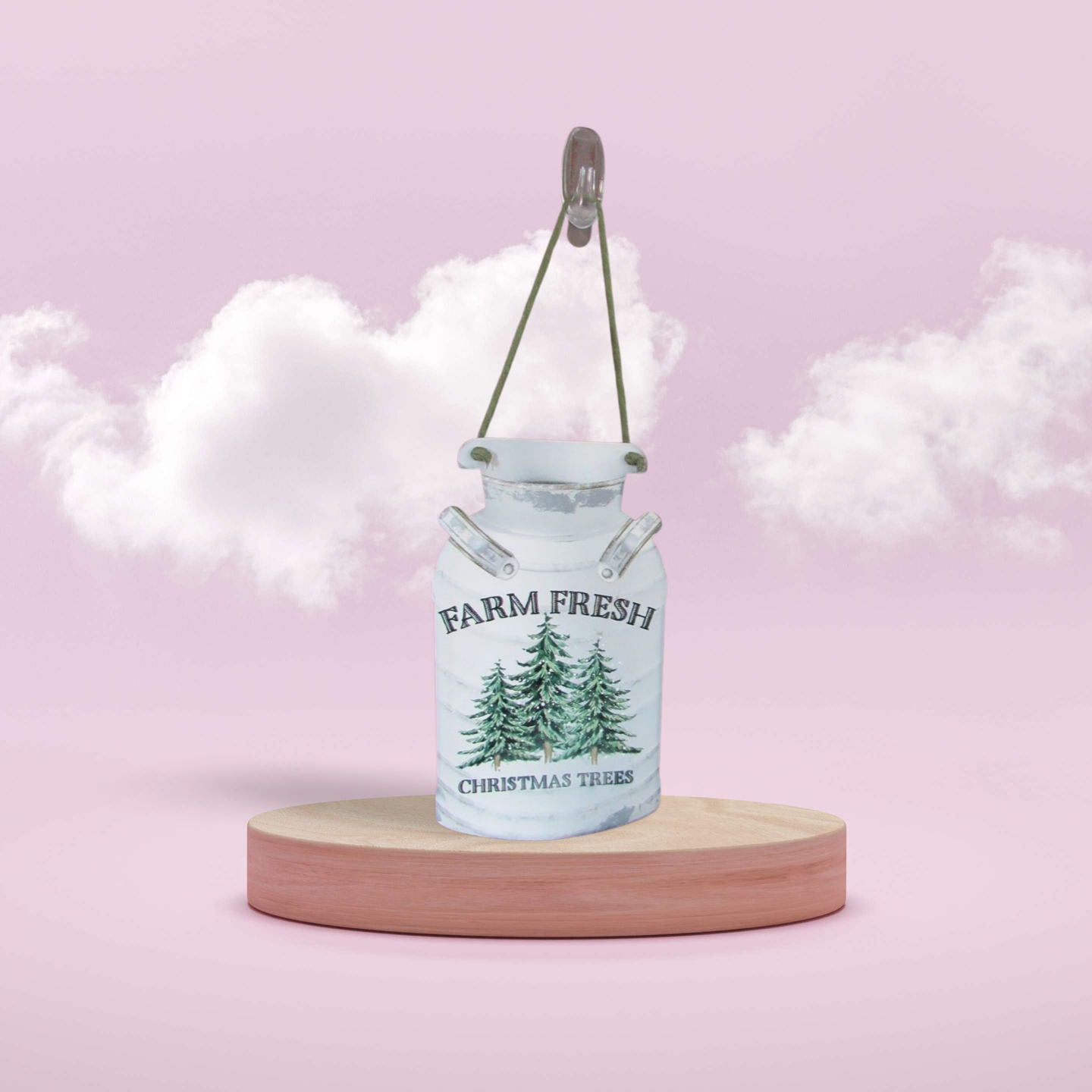 Milk Can Shaped Sublimated Door Hanger