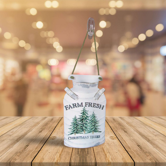 Milk Can Shaped Sublimated Door Hanger