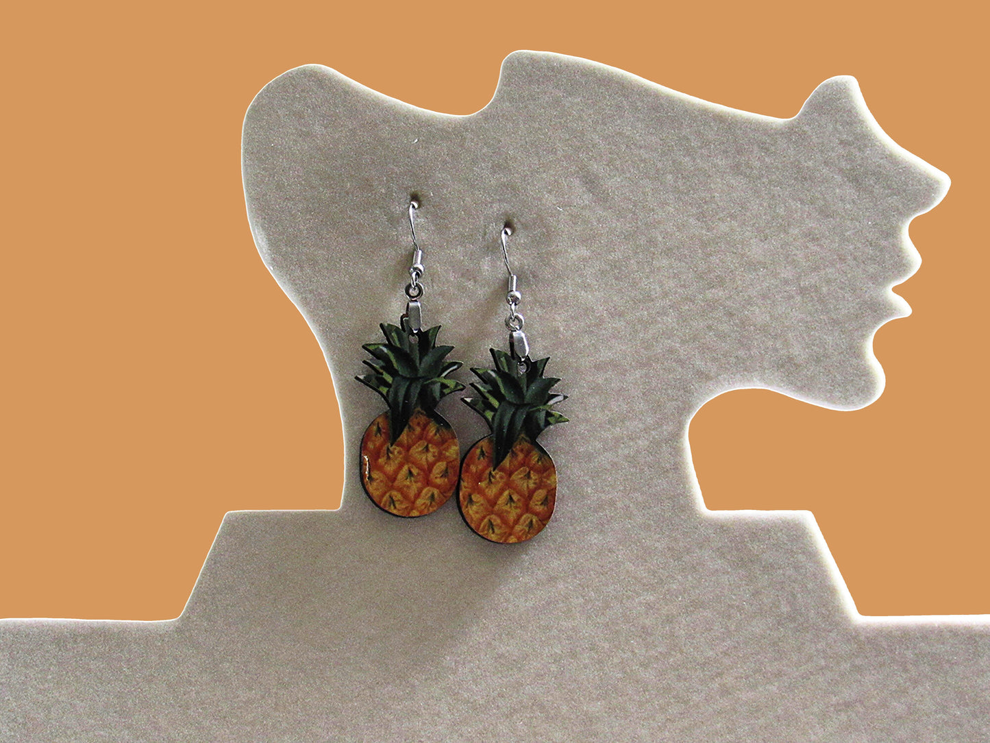 Pineapple Shaped Sublimated Earrings