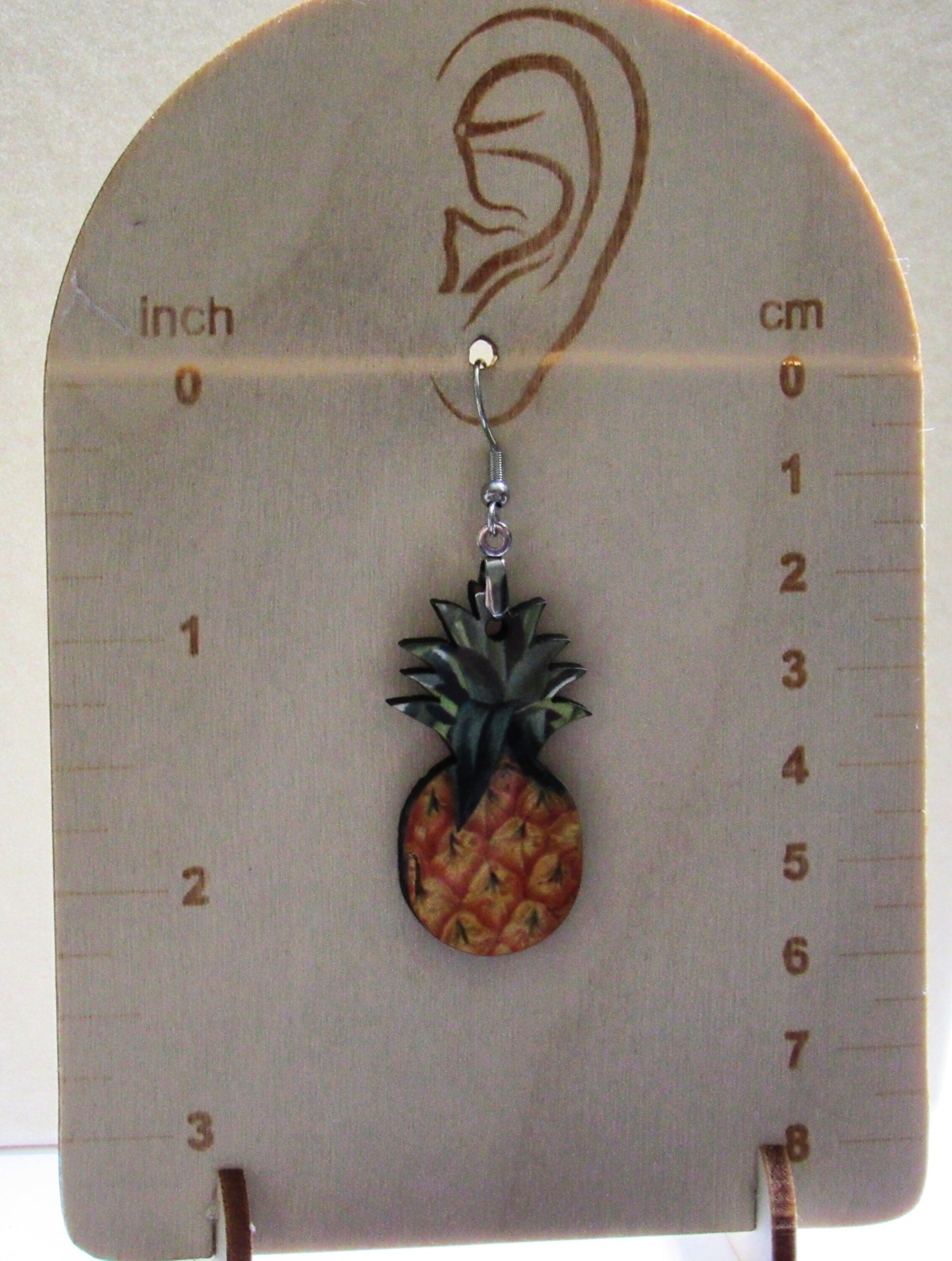 Pineapple Shaped Sublimated Earrings