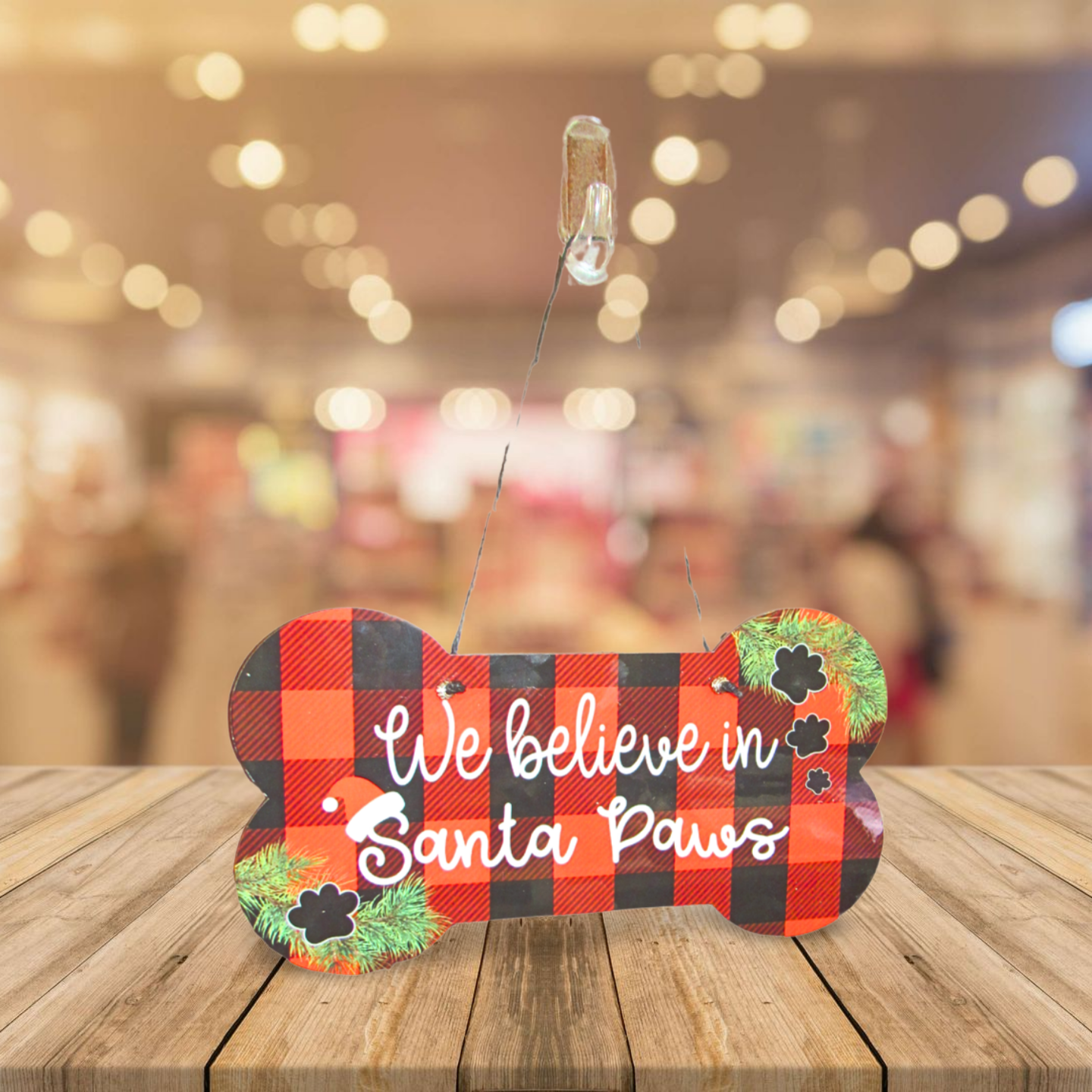 Dog Bone Shaped Sublimated Door Hanger