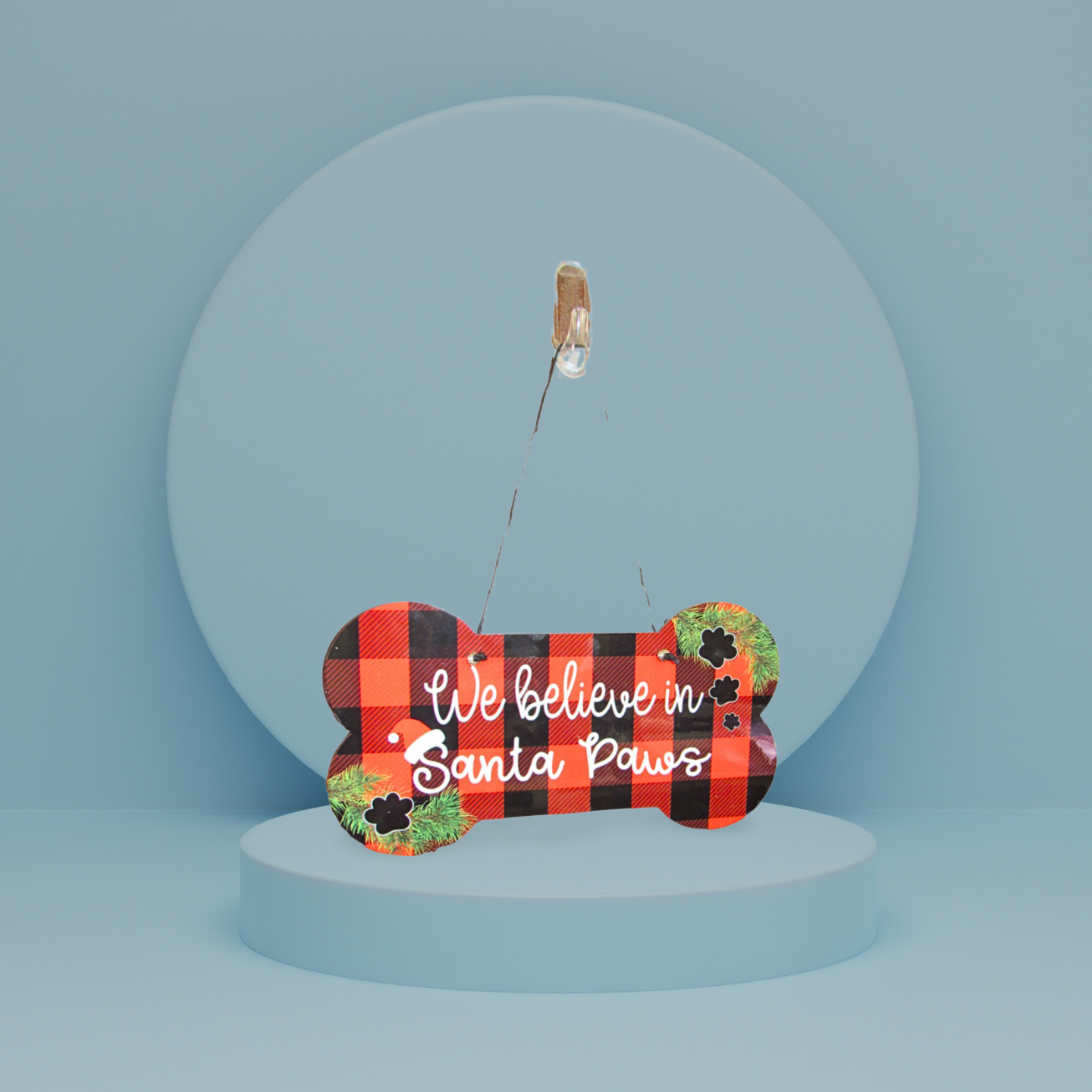 Dog Bone Shaped Sublimated Door Hanger