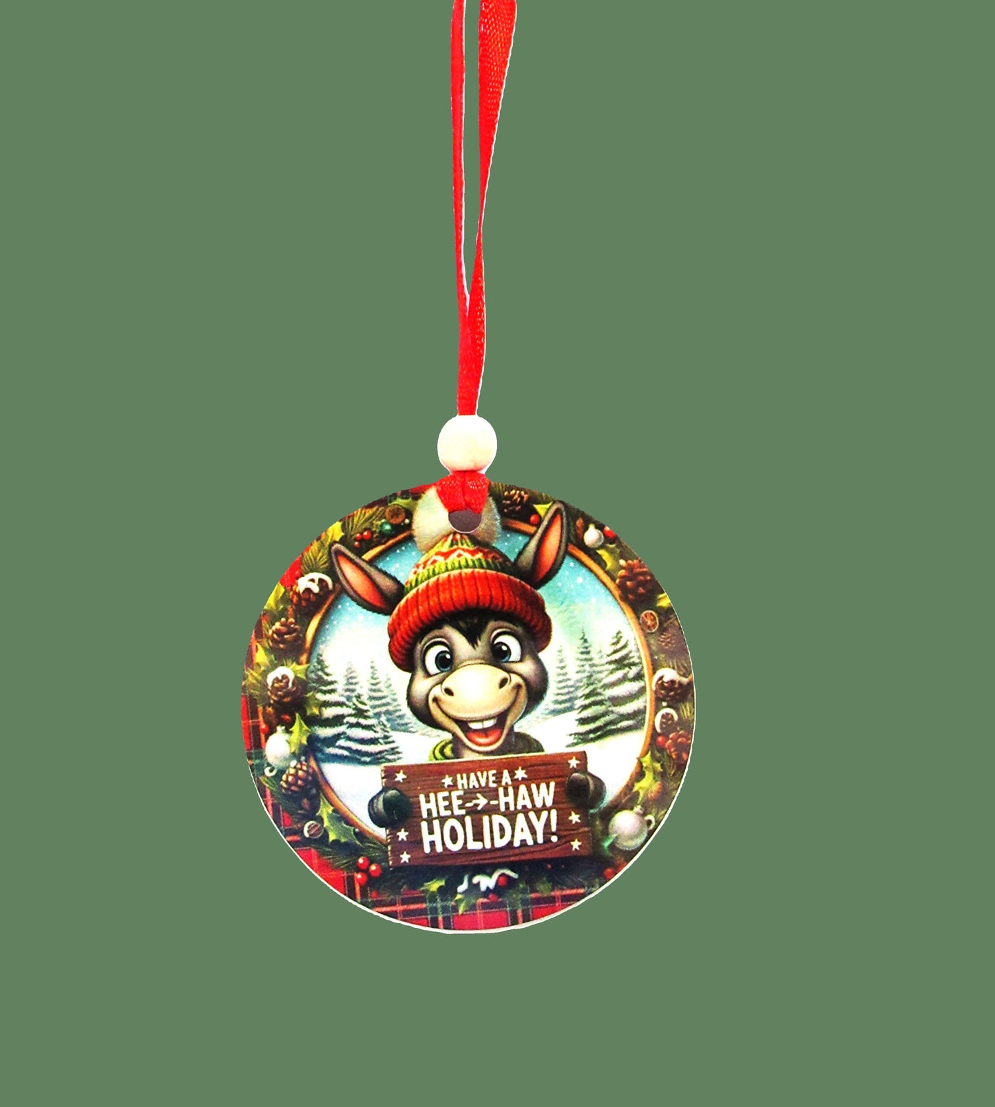 Round Shaped Sublimated Ornament