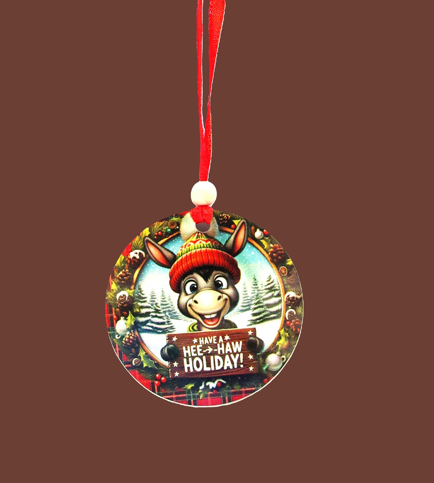 Round Shaped Sublimated Ornament