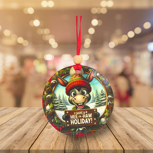 Round Shaped Sublimated Ornament