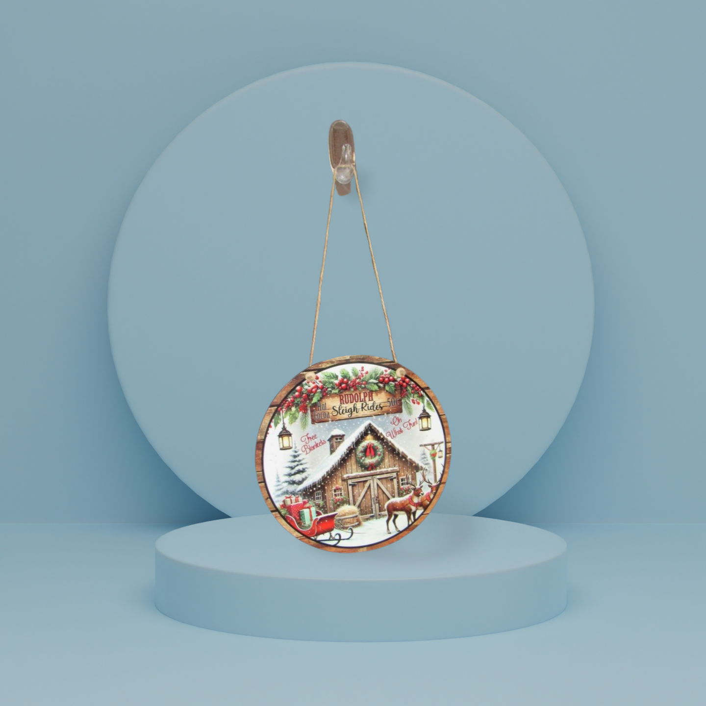 Round Sublimated Door Hanger