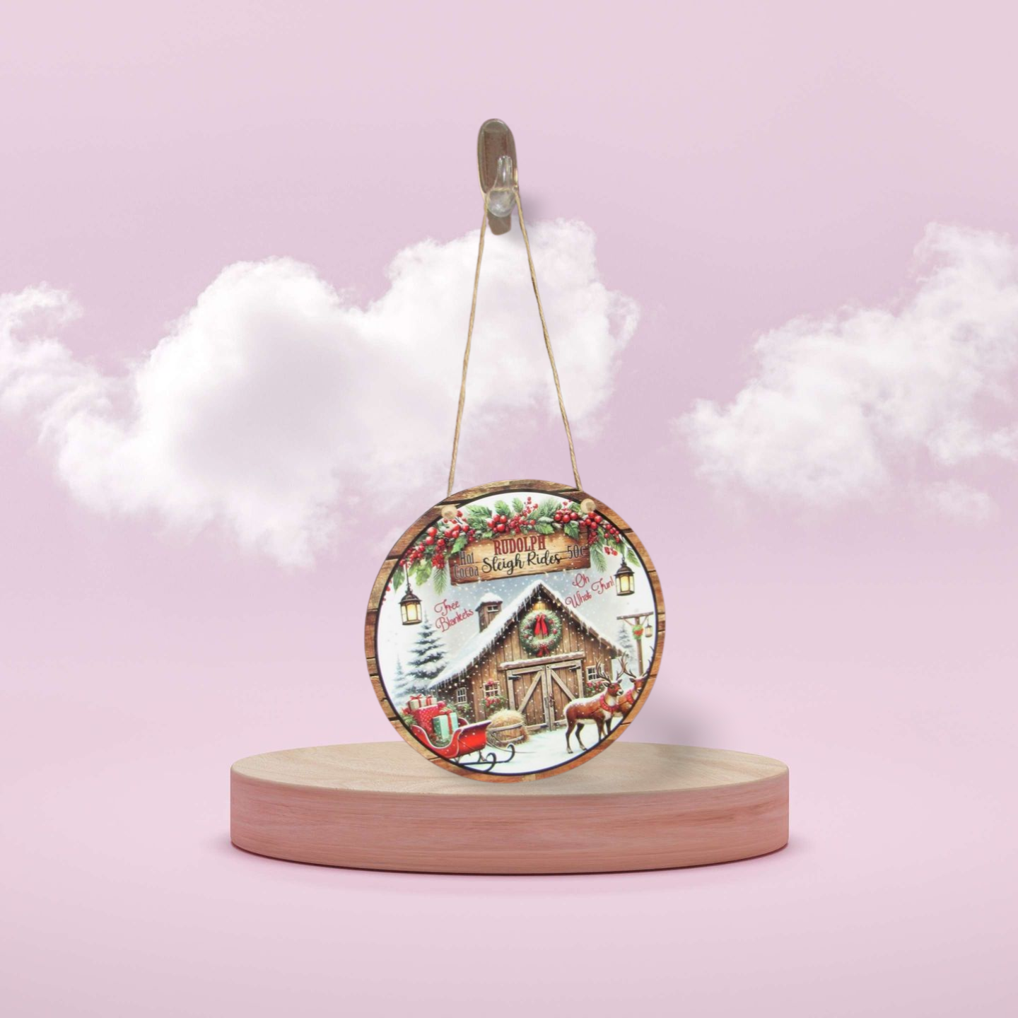 Round Sublimated Door Hanger