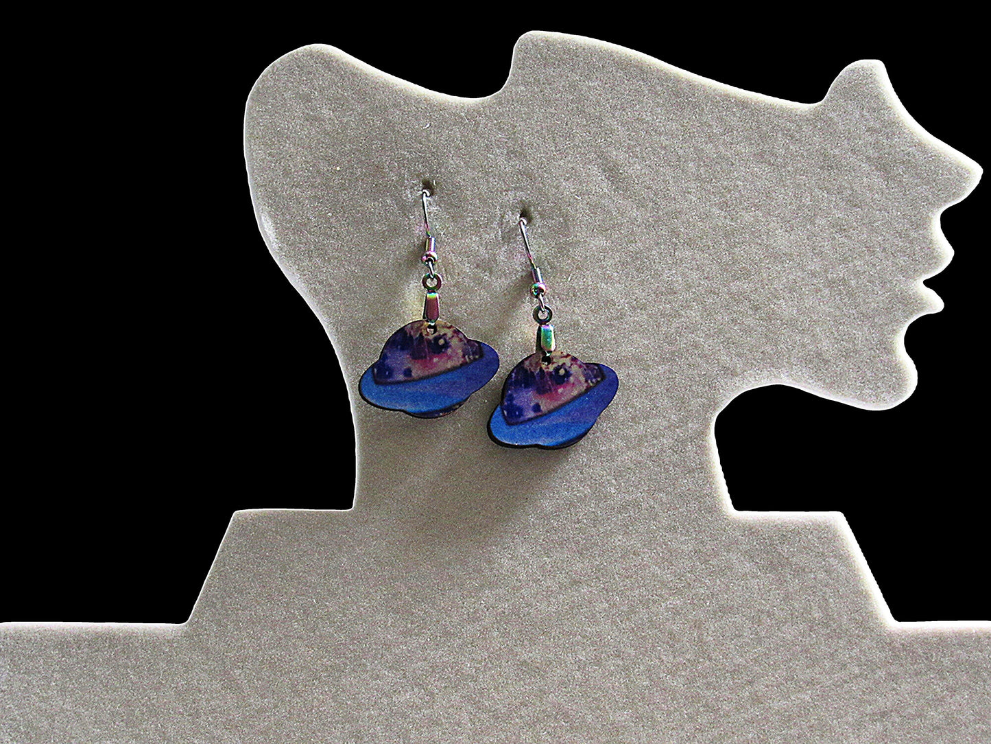 Planet Shaped Sublimated Earrings