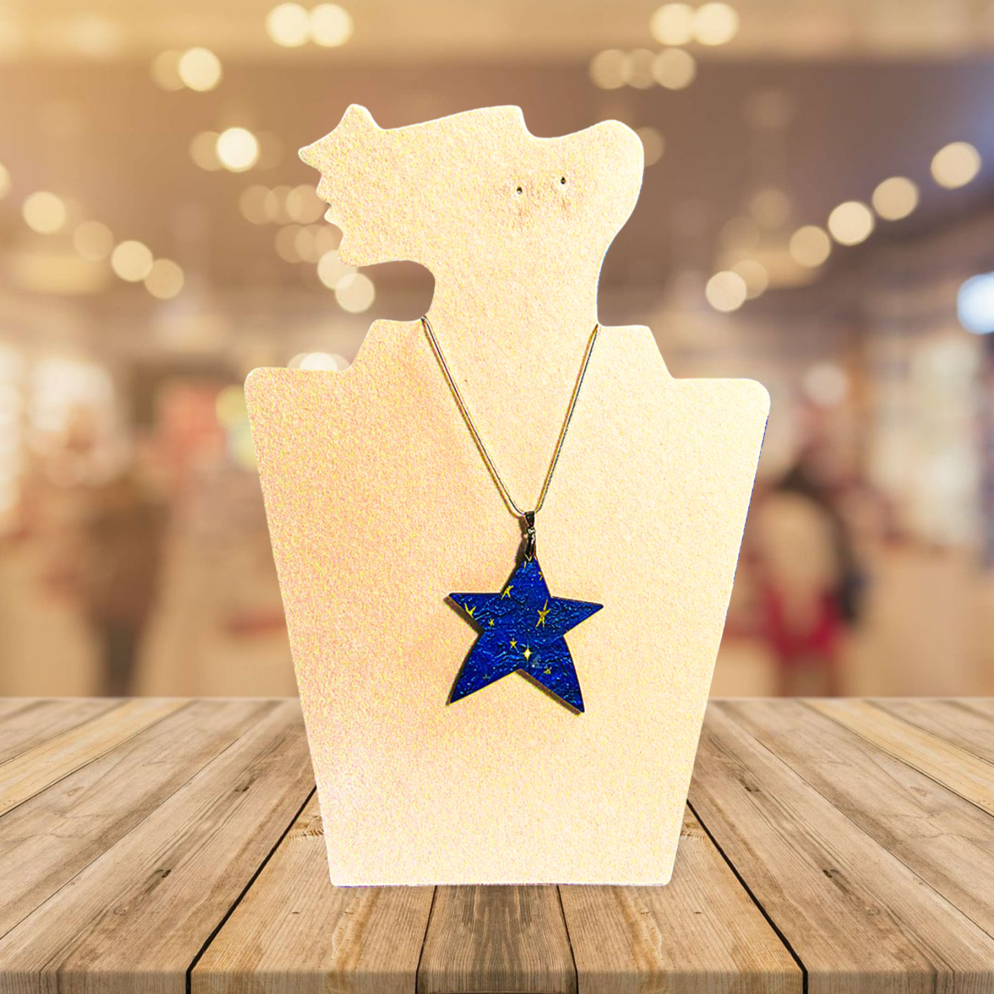 Star Shaped Sublimated Necklace