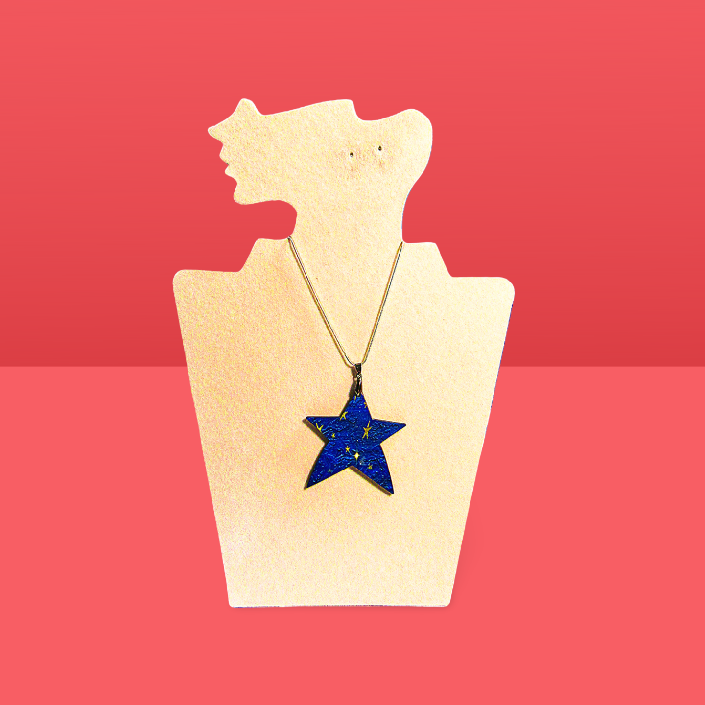 Star Shaped Sublimated Necklace