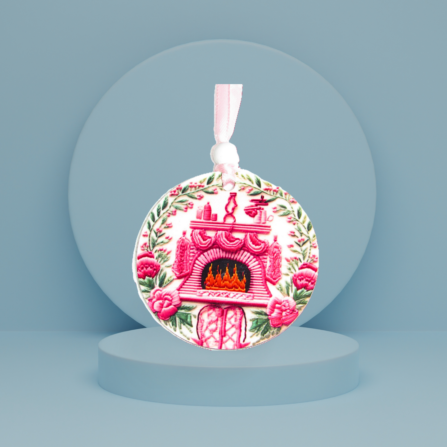 Round Shaped Sublimated Ornament