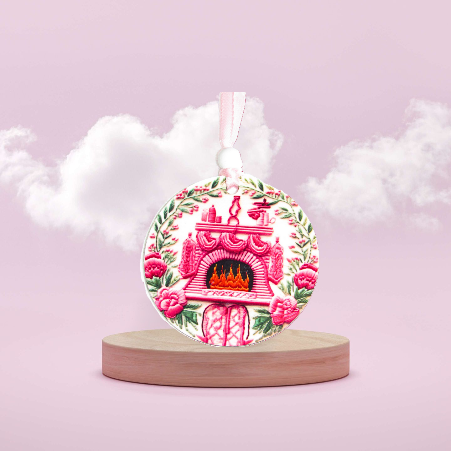 Round Shaped Sublimated Ornament