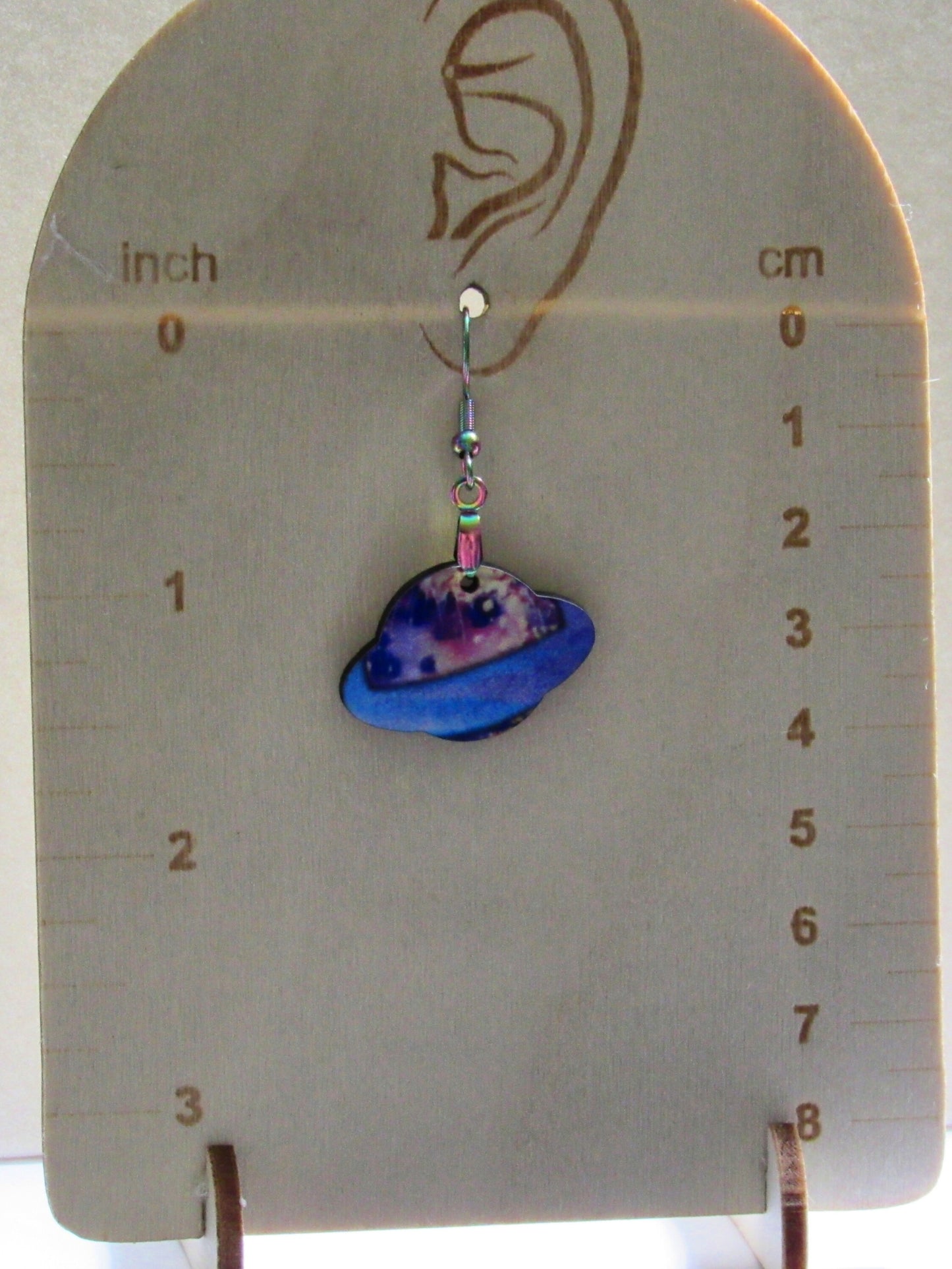 Planet Shaped Sublimated Earrings