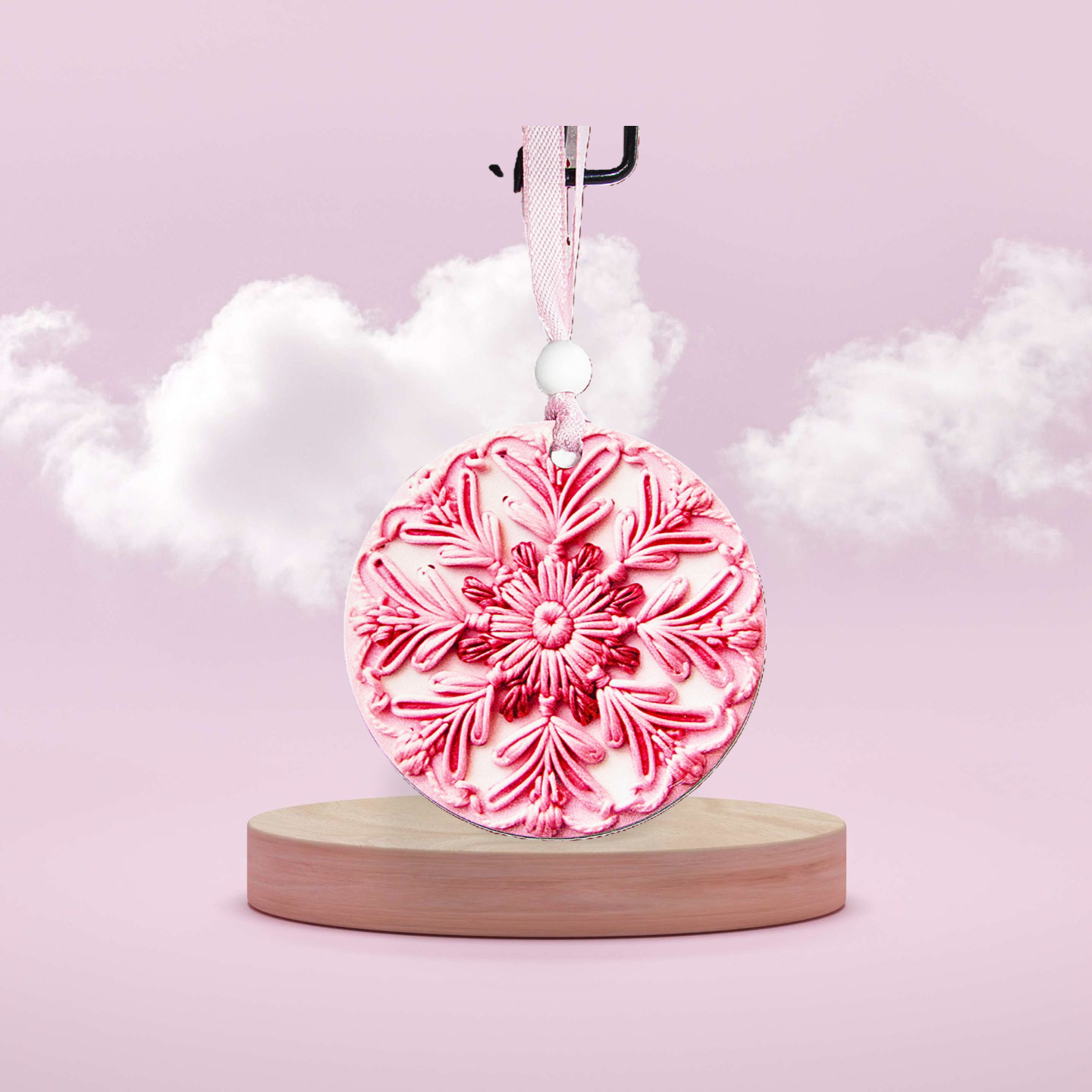 Round Shaped Sublimated Ornament