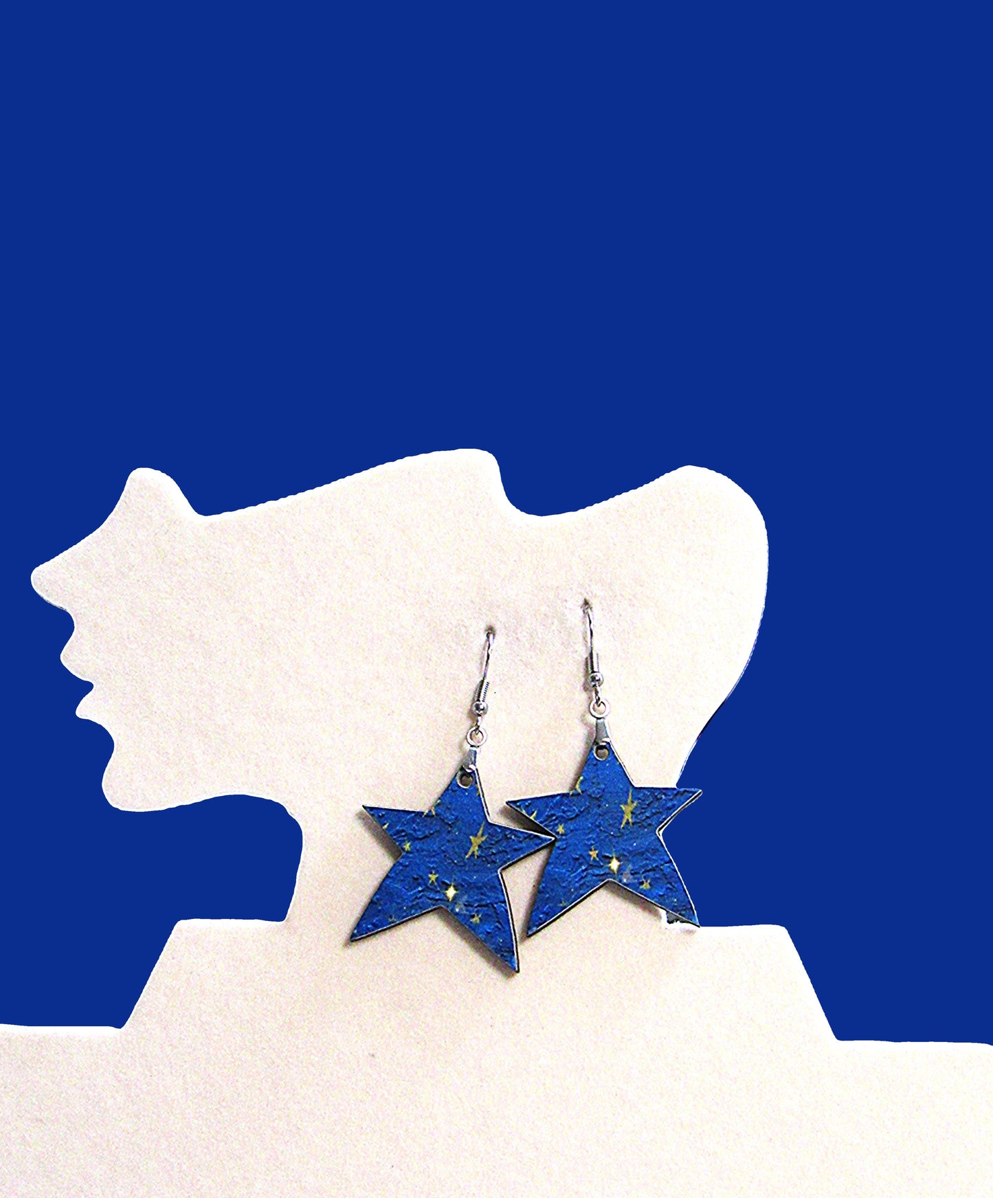 Star Shaped Sublimated Earrings