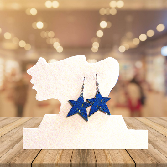 Star Shaped Sublimated Earrings