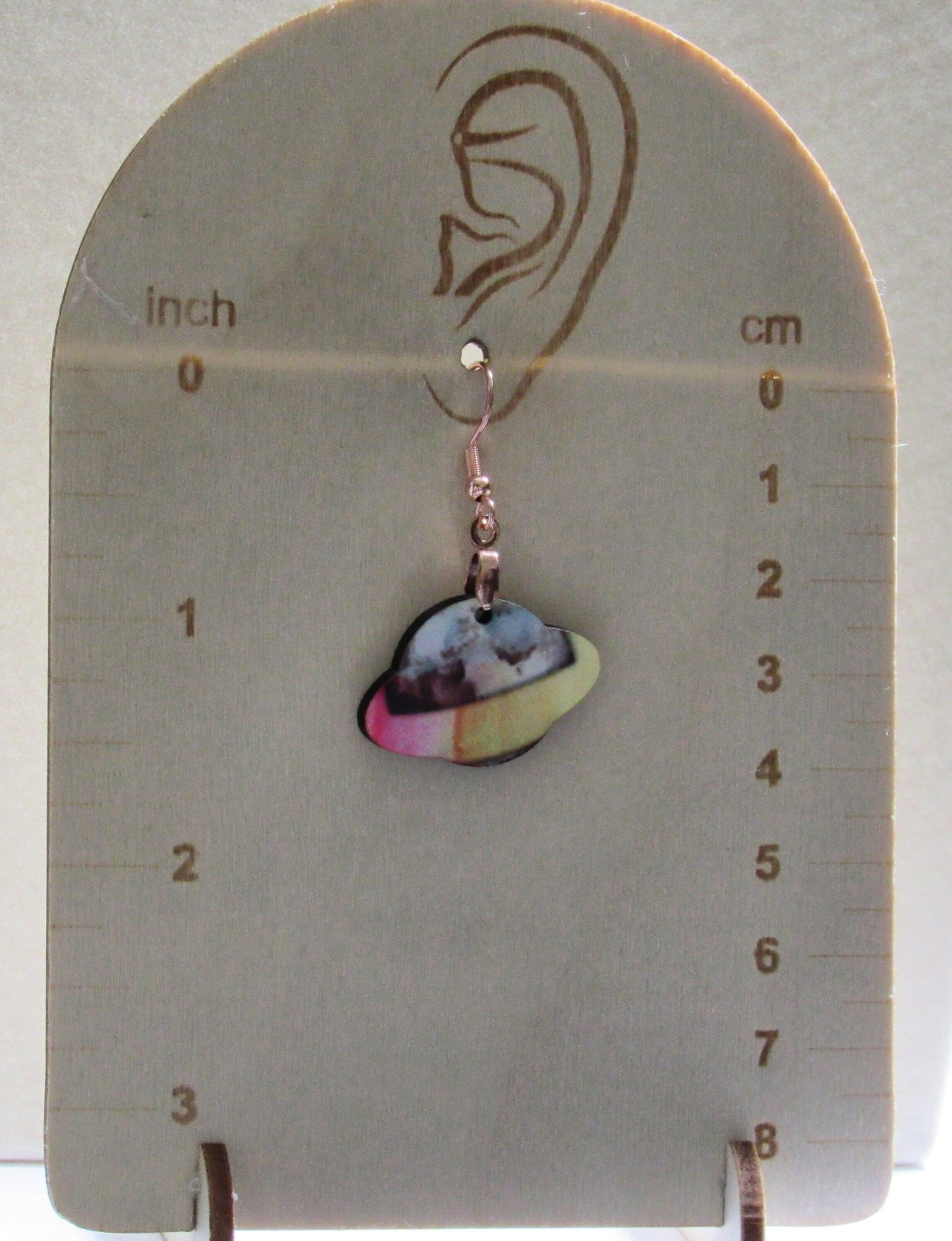 Planet Shaped Sublimated Earrings