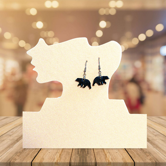 Bear Shaped Sublimated Earrings