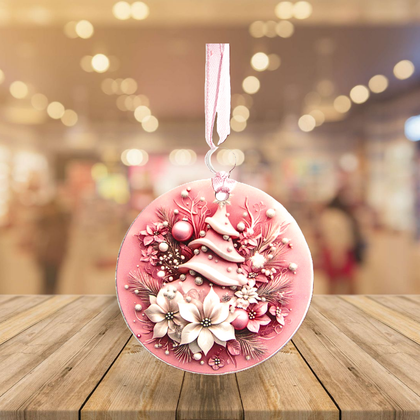 Round Shaped Sublimated Ornament