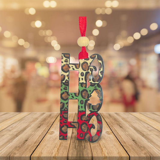 HOHOHO Shaped Sublimated Ornament