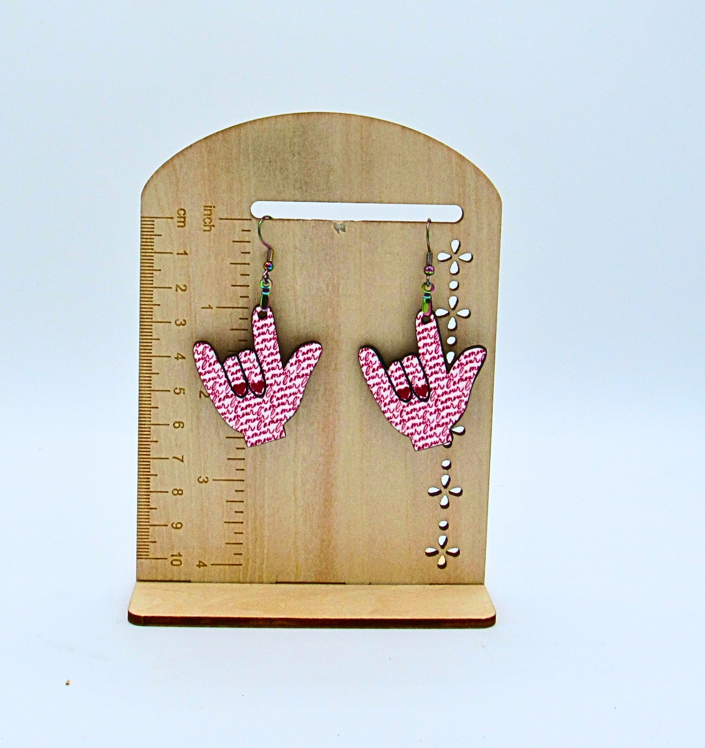 MDF-ASL Shaped Sublimated Earring 1.5 inch