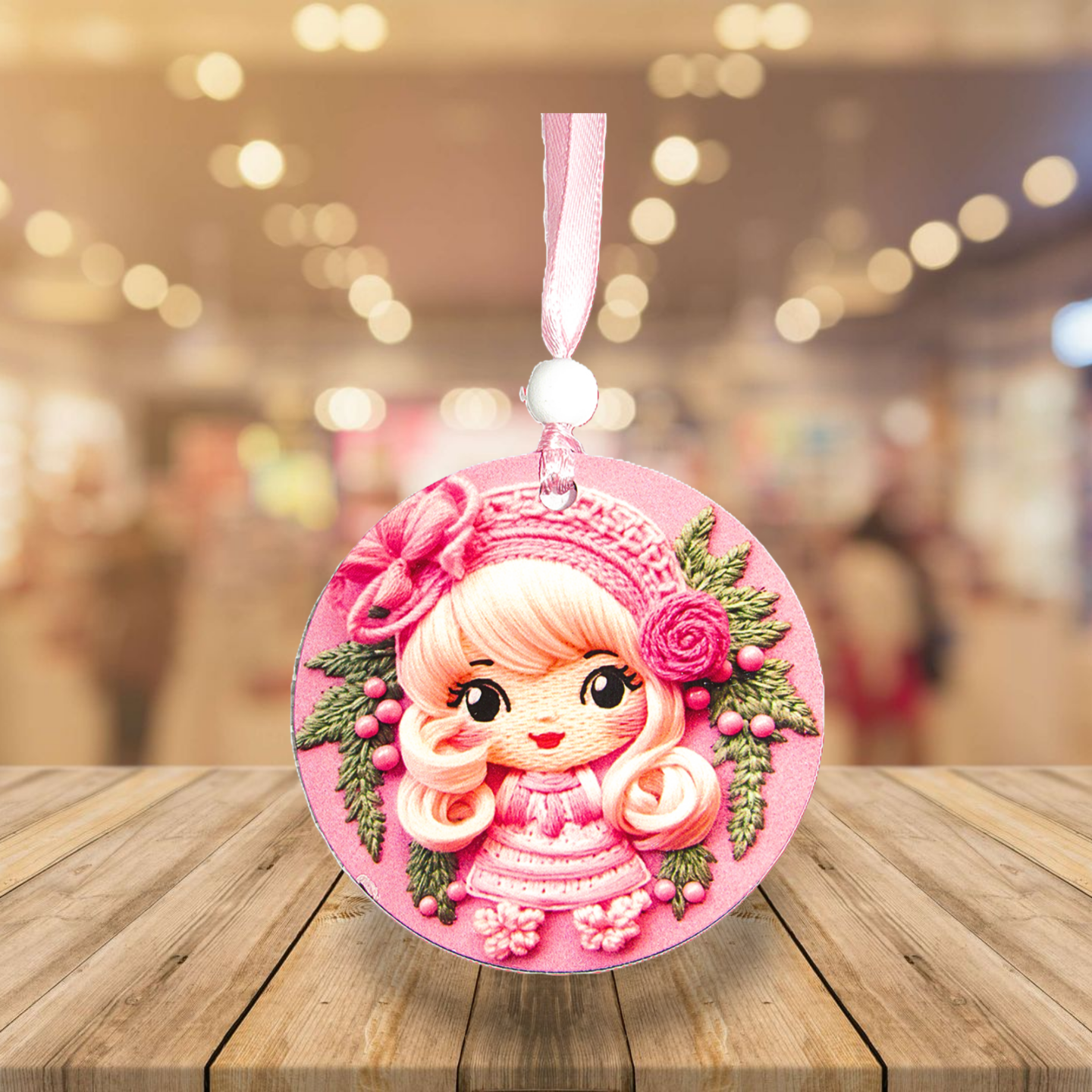 Round Shaped Sublimated Ornament