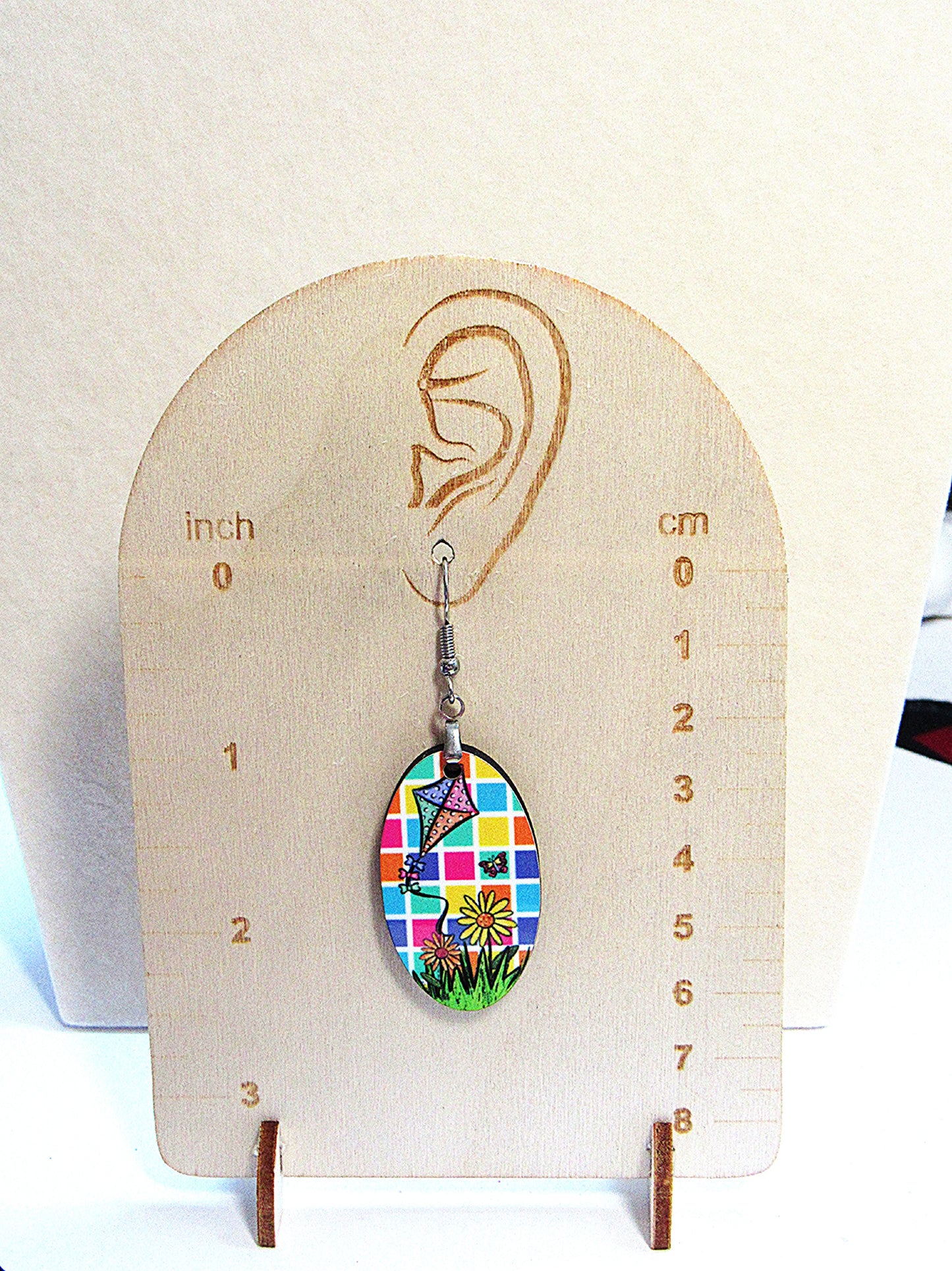 Oval Shaped Sublimated Earrings