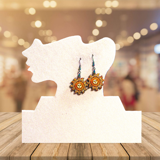 Sun Shaped Sublimated Earrings 1 inch