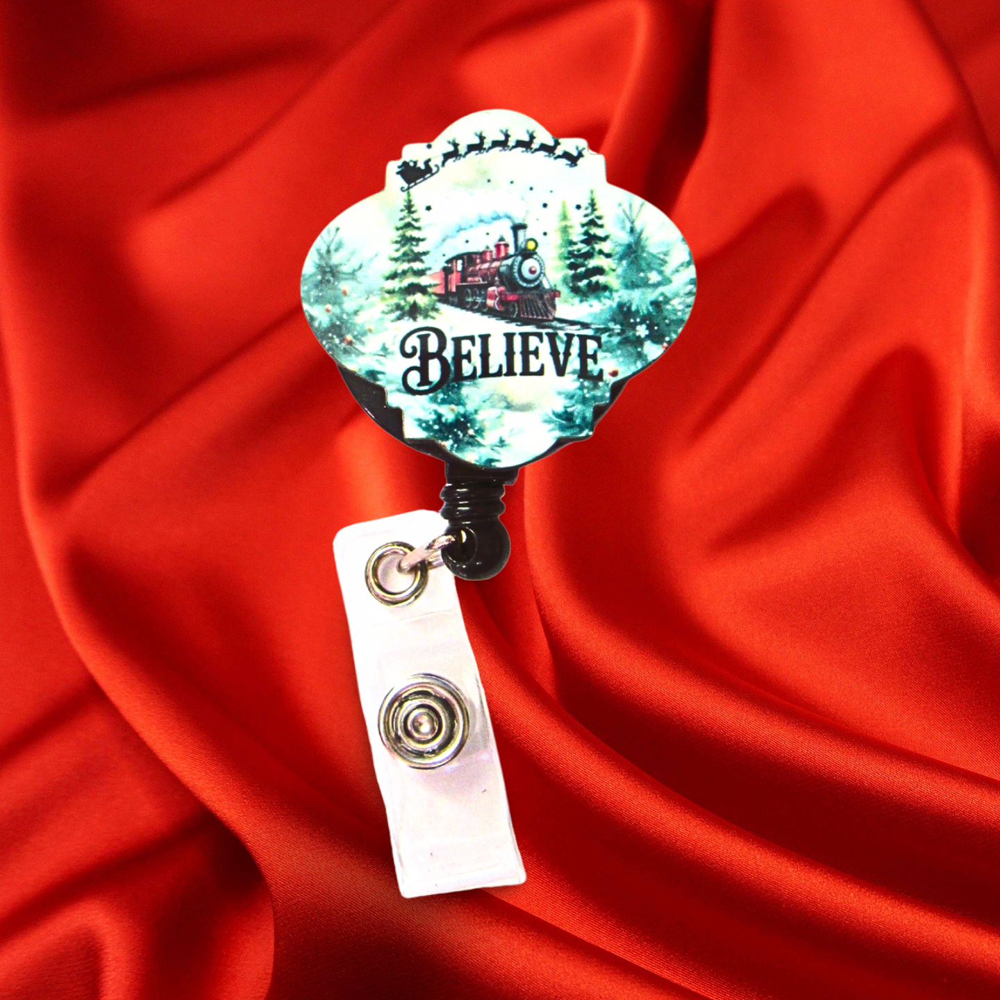 Bulb Shaped Sublimated Badge Reel