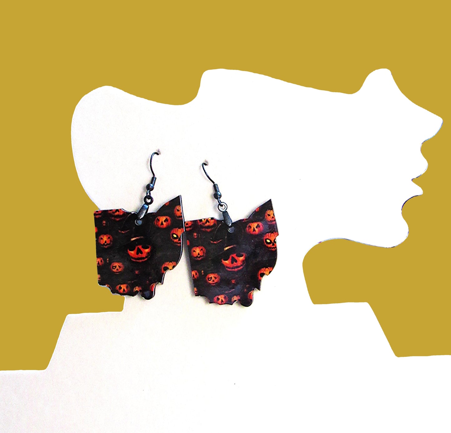 Ohio Shaped Sublimated Earring