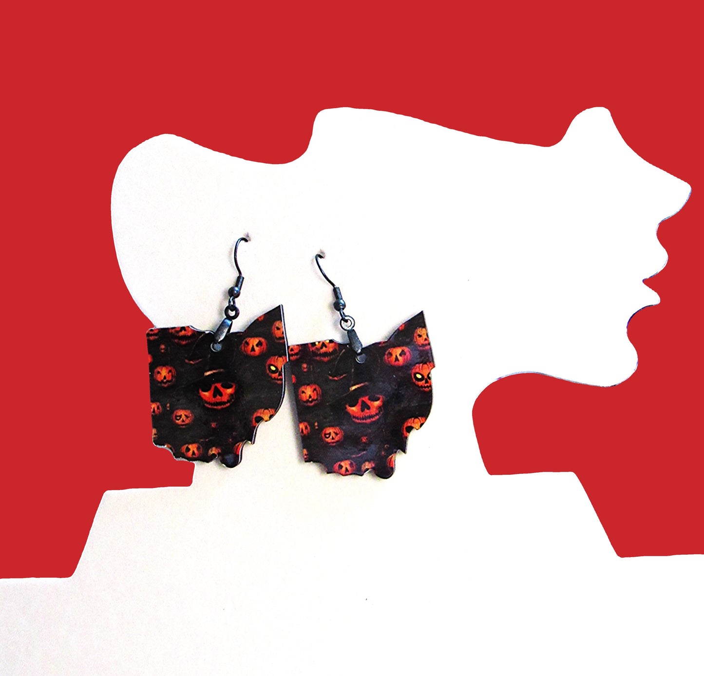 Ohio Shaped Sublimated Earring