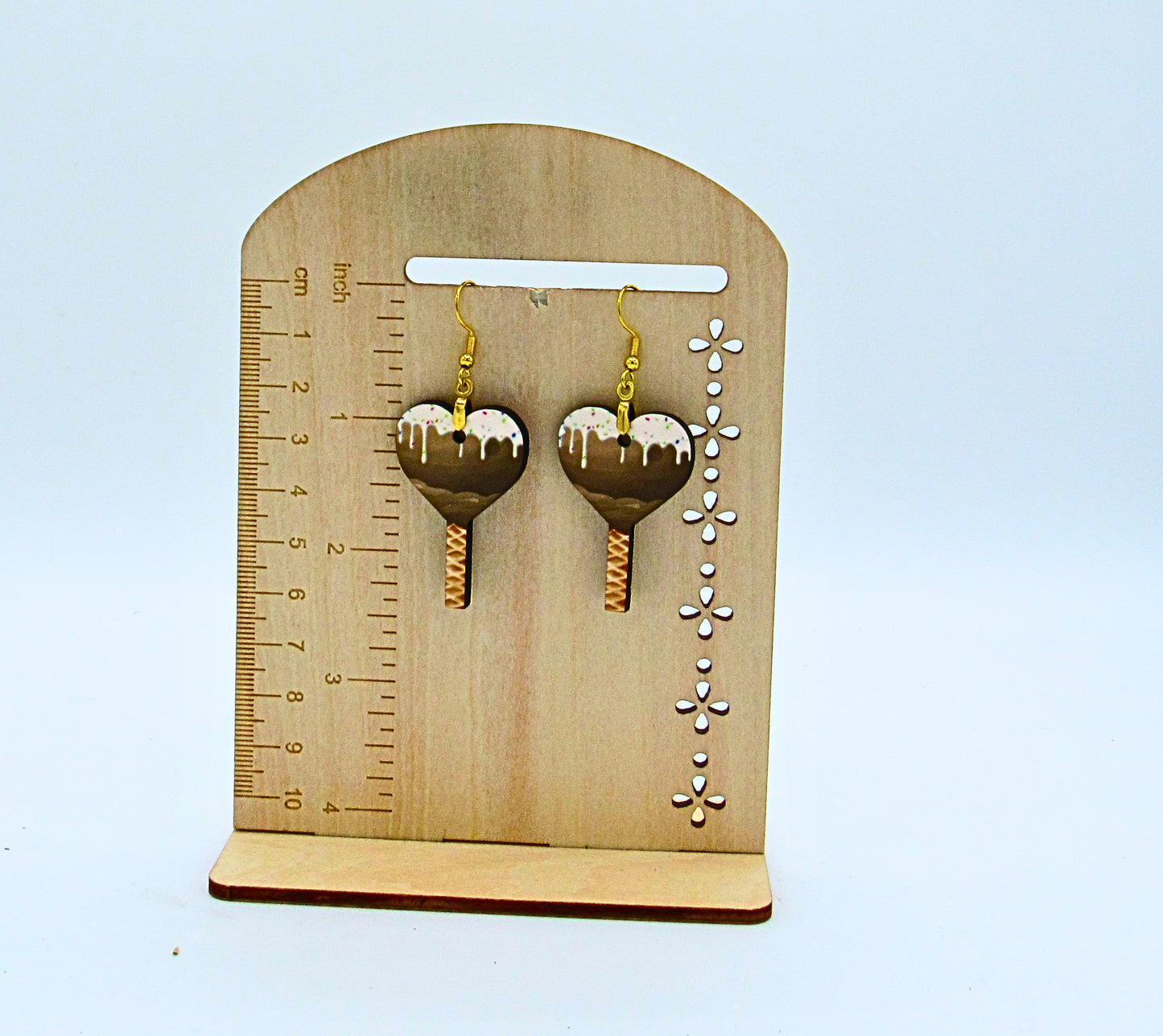 MDF-Sucker Shaped Sublimated Earrings 1.5 inch