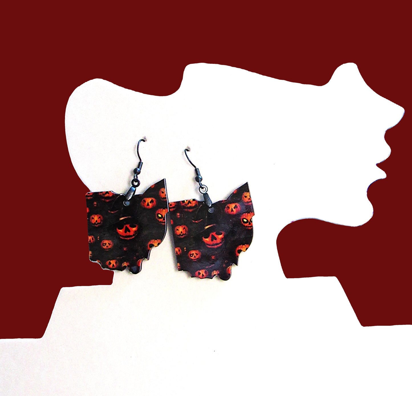 Ohio Shaped Sublimated Earring