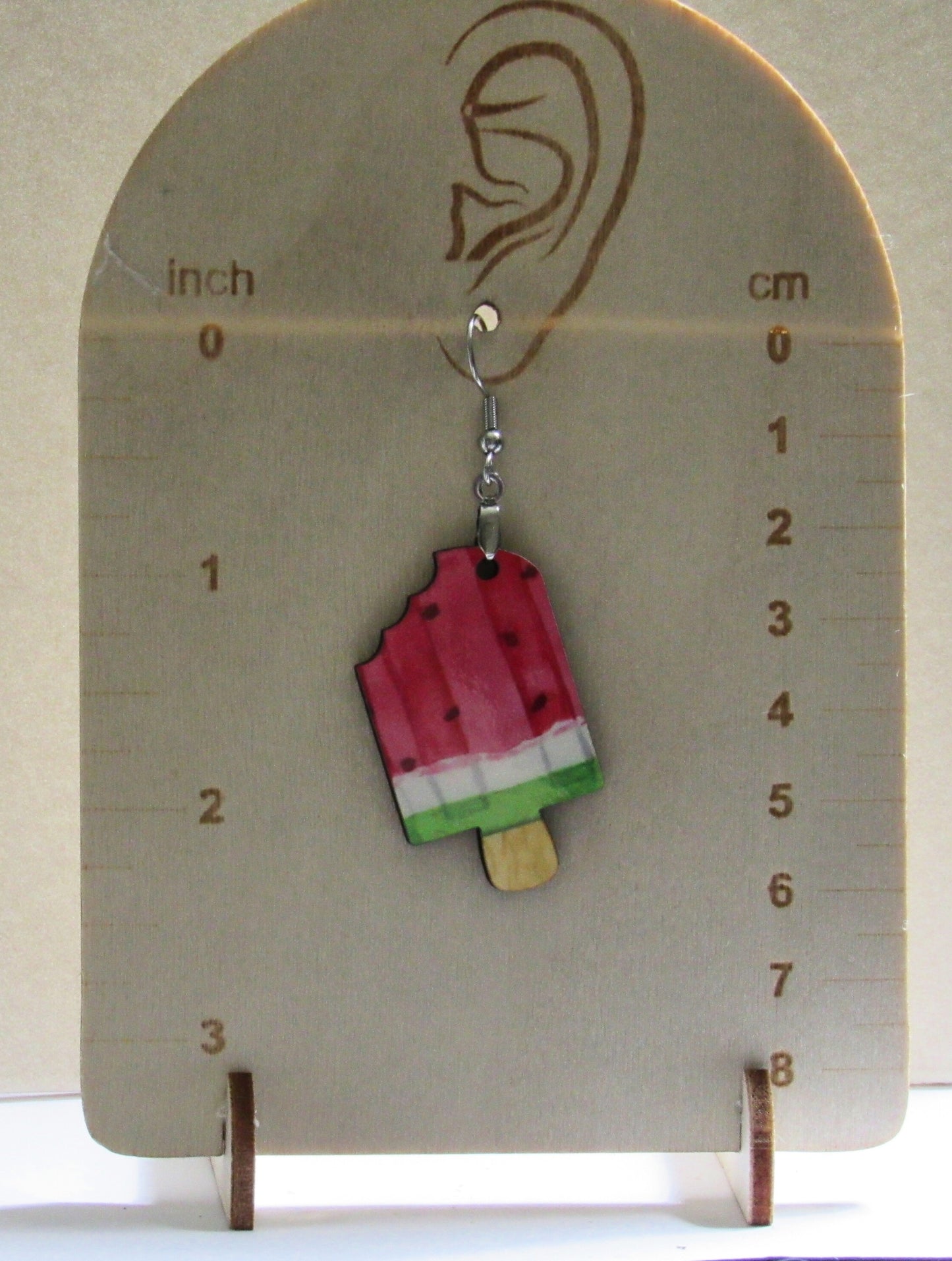 Popsicle Shaped Sublimaented Earrings