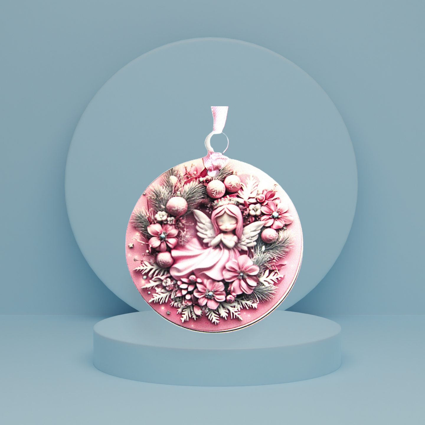 Round Shaped Sublimated Ornament