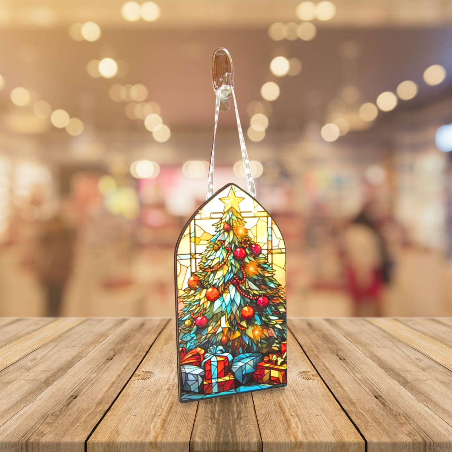 Church Window Shaped Sublimated Door Hanger