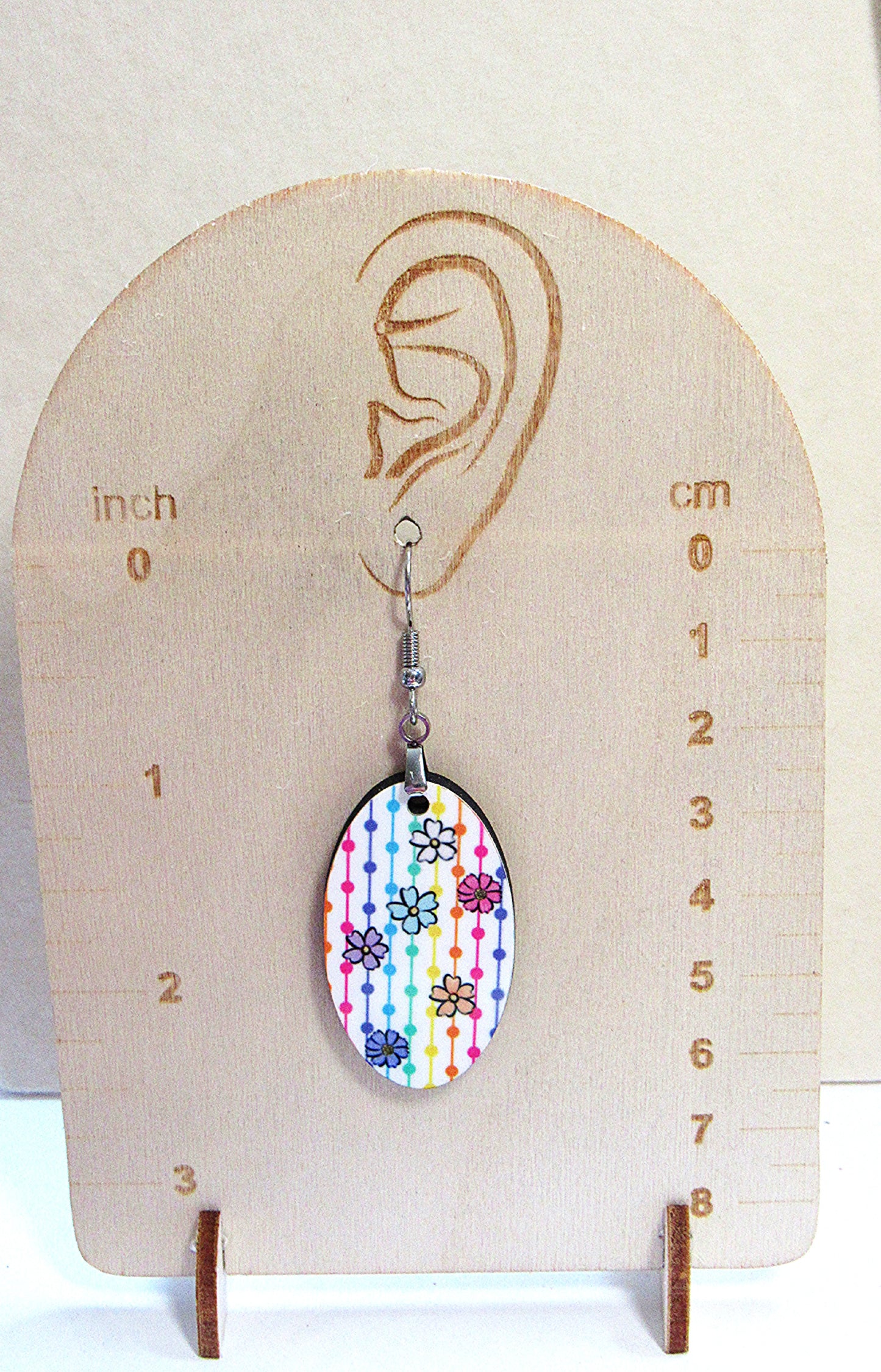 Oval Shaped Sublimated Earrings