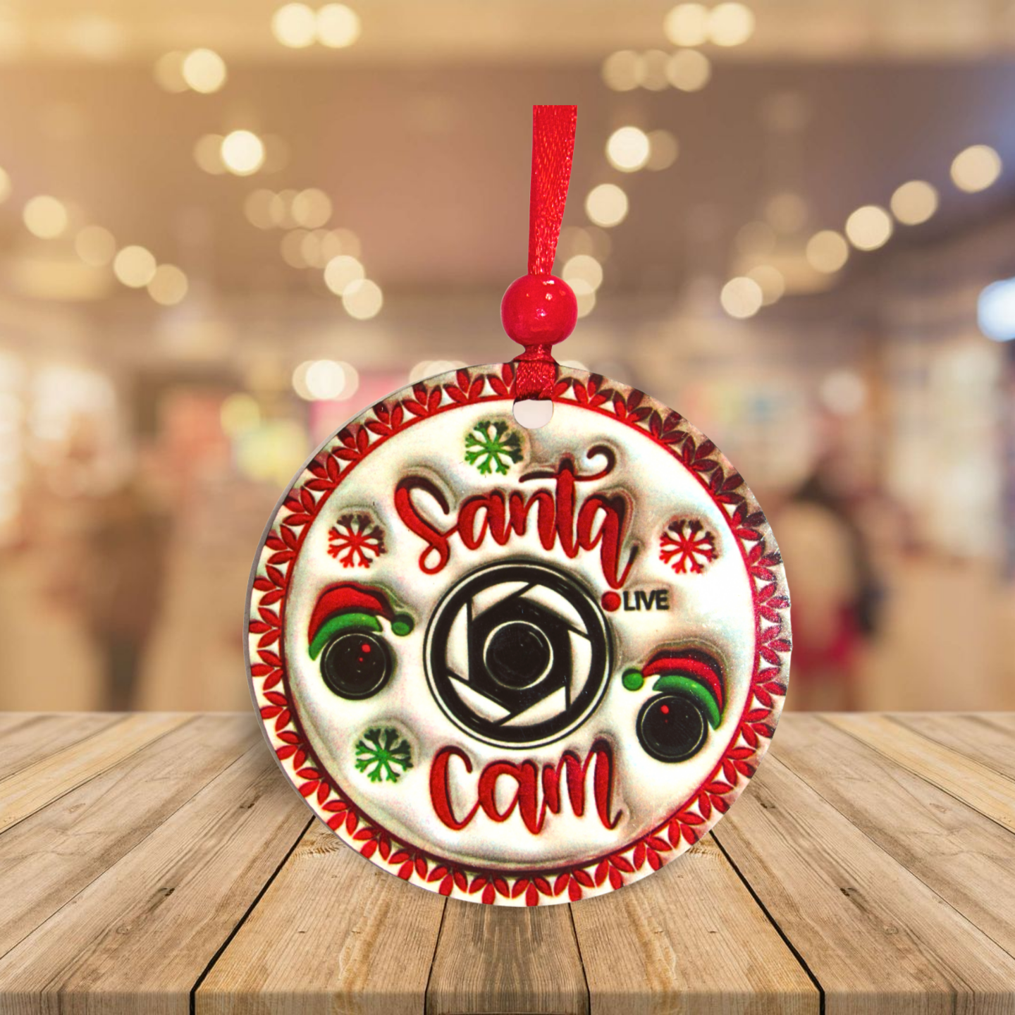 Round Shaped Sublimated Ornament