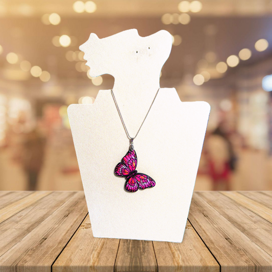 Butterfly Shaped Sublimated Necklace