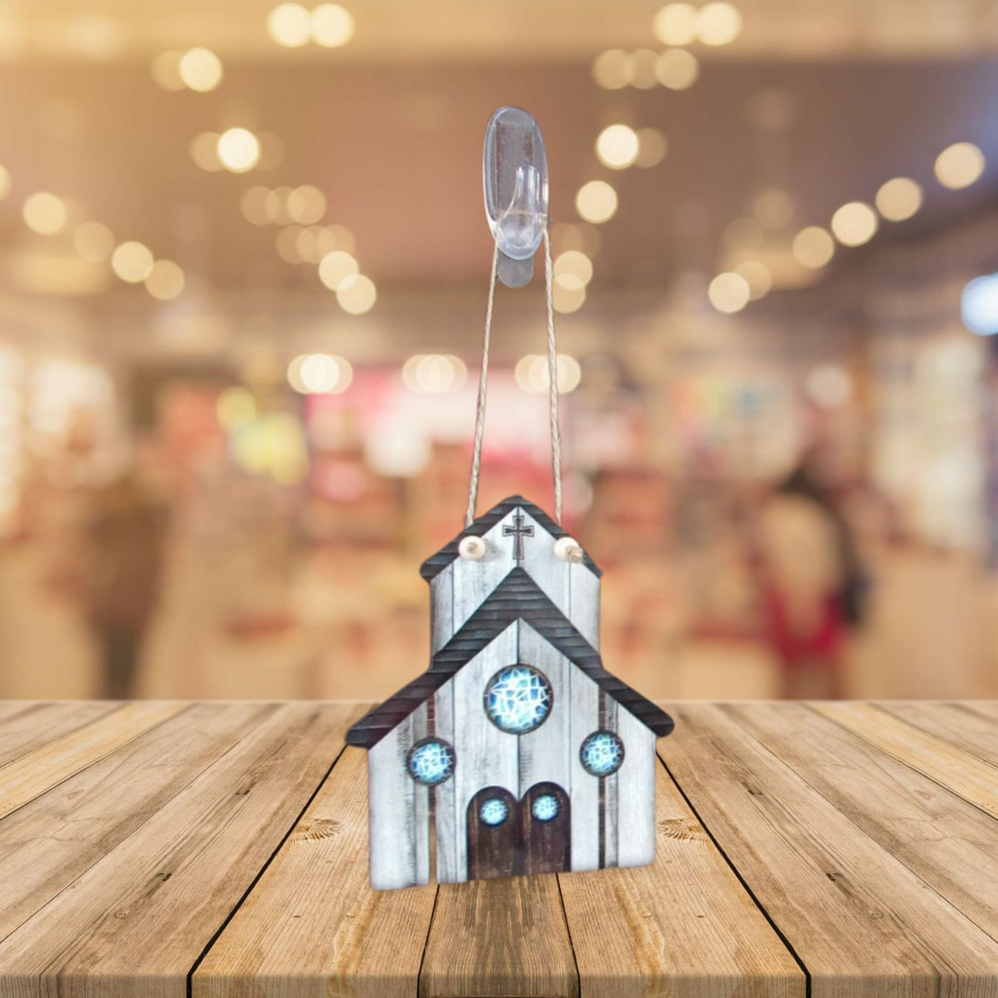 Church Shaped Sublimated Door Hanger