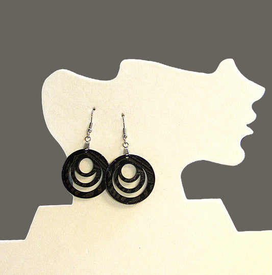 Open Circle Shaped Sublimated Earrings