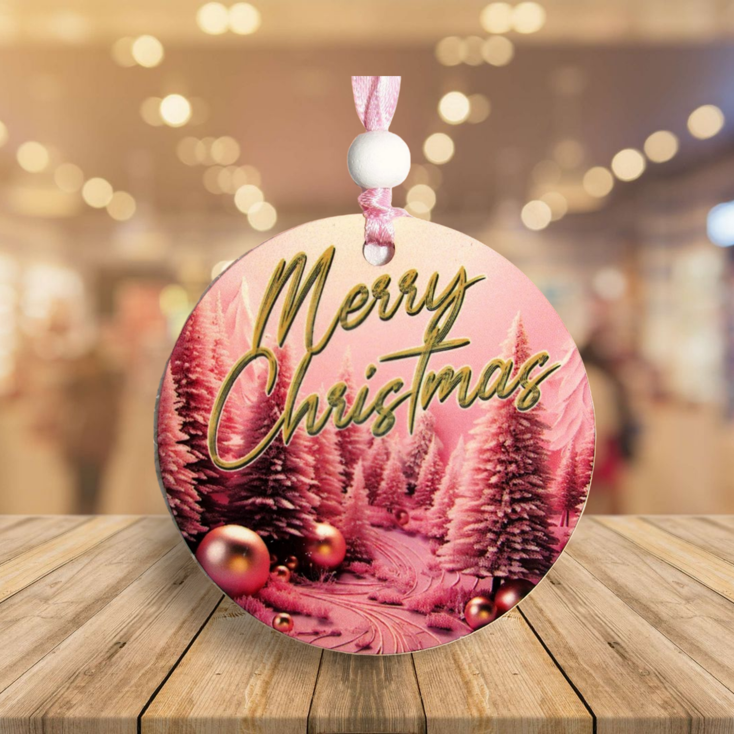 Round Shaped Sublimated Ornament