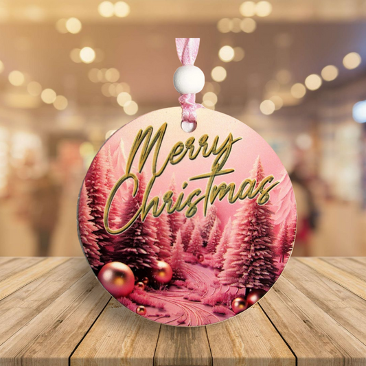 Round Shaped Sublimated Ornament