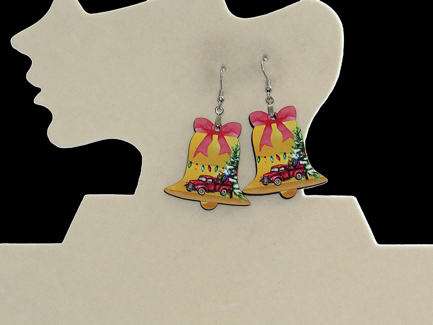 Bell Shaped Sublimated Earring