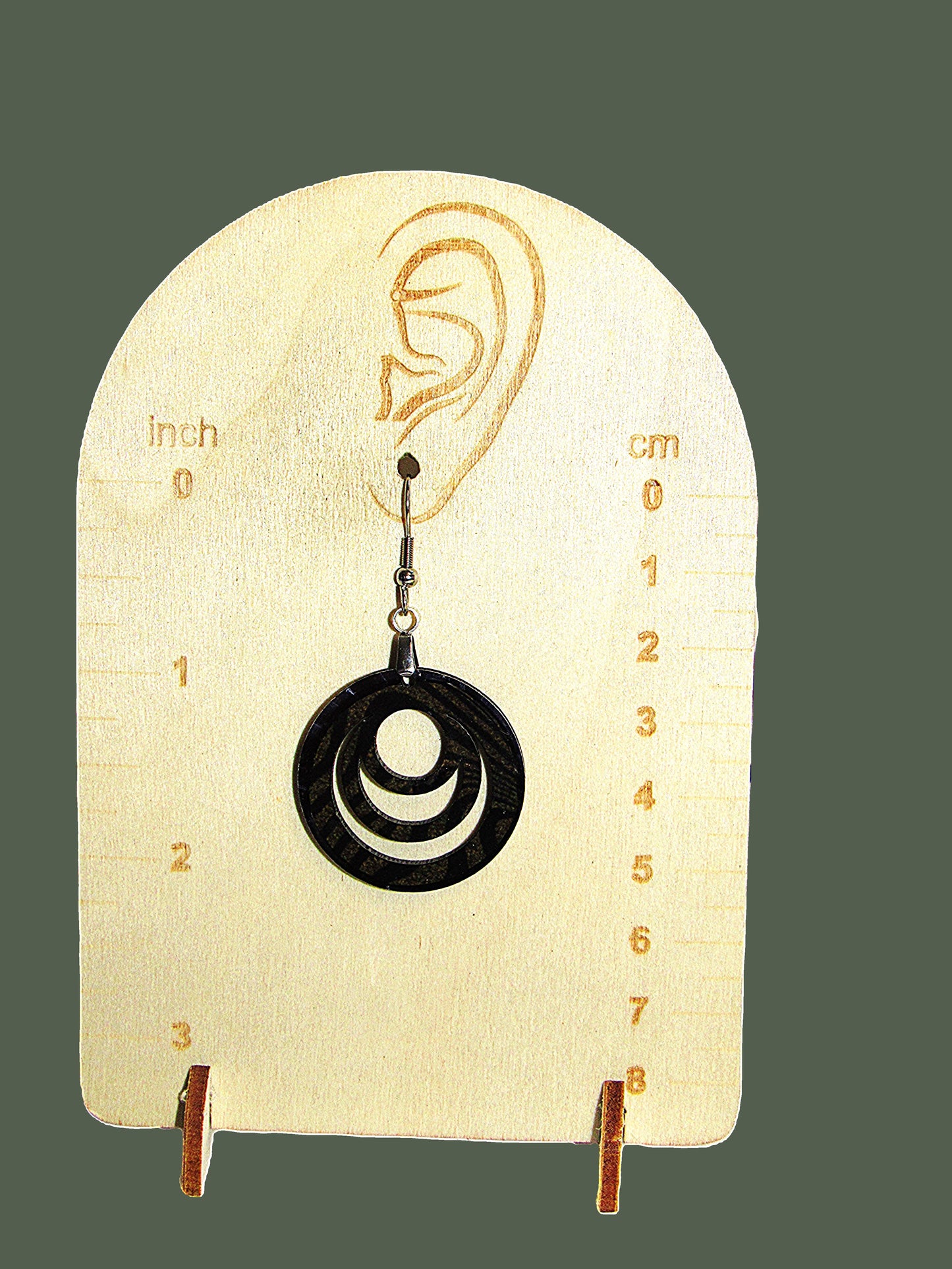 Open Circle Shaped Sublimated Earrings