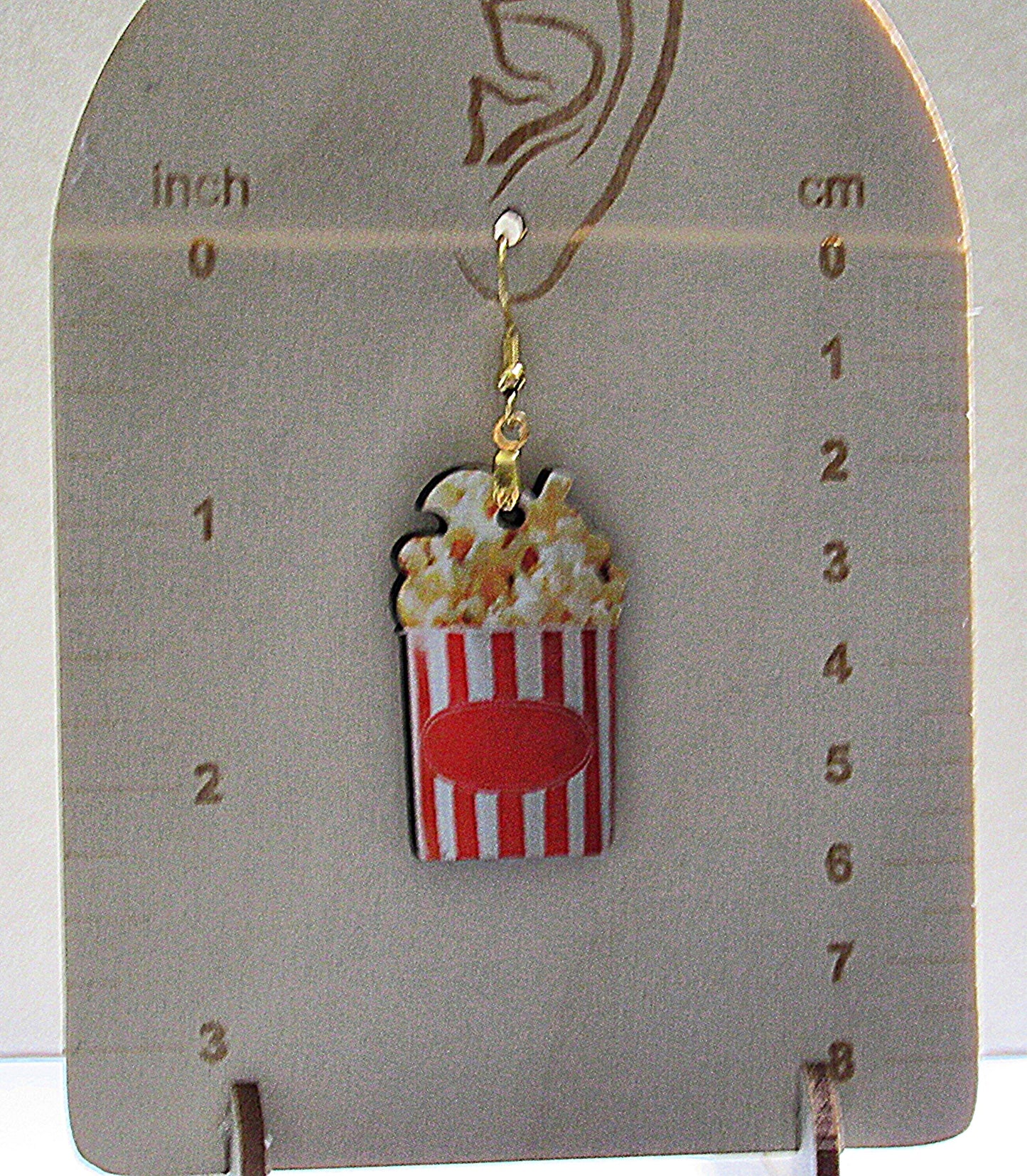 Popcorn Themed Sublimated Earrings