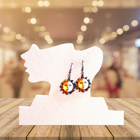 Sun Shaped Sublimated Earrings1 inch