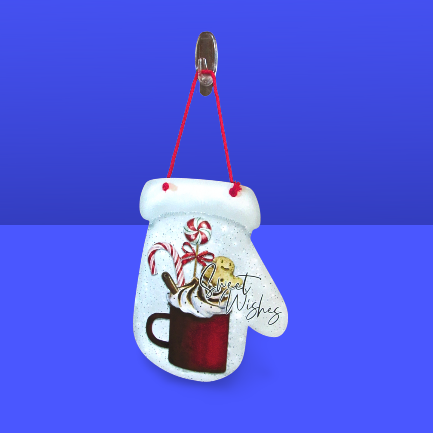 Mitten Shaped Sublimated Door Hanger