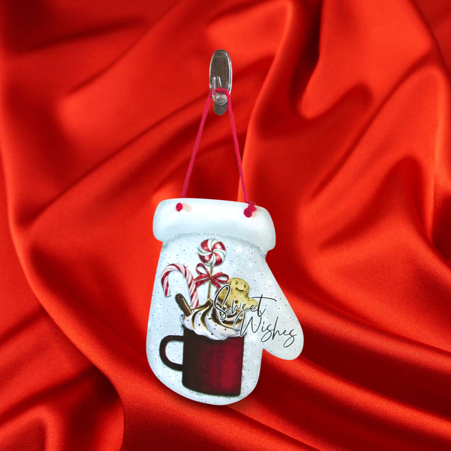 Mitten Shaped Sublimated Door Hanger